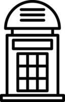 Phone booth Vector Icon Design