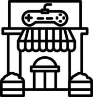 diseño de icono de vector de tienda de juegos
