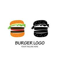 hamburguesa logo colección conjunto vector