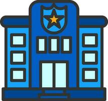 diseño de icono de vector de estación de policía