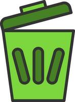 Trash can Vector Icon Design