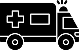 Ambulance Vector Icon Design