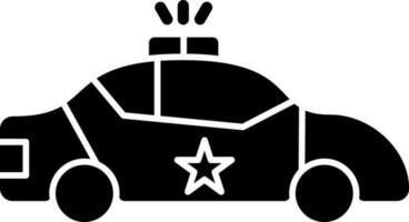 diseño de icono de vector de coche de policía