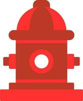 Fire hydrant Vector Icon Design