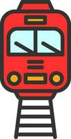 Tram Vector Icon Design