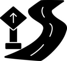 Road sign Vector Icon Design