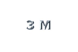 3 million subscribers celebration greeting Number with grey metal design png