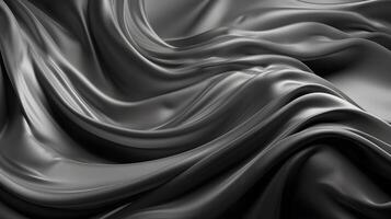 Abstract Background with 3D silver Gradient Silk Fabric , photo