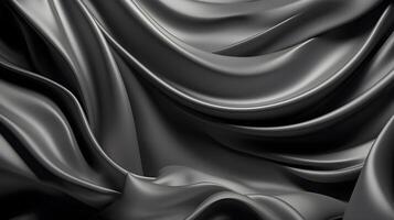 Abstract Background with 3D silver Gradient Silk Fabric , photo