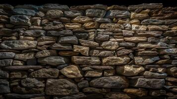 ancient stone fence texture , photo