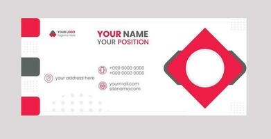 Email Signature Design vector