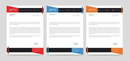 business letterhead templet vector