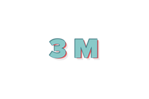 3 million subscribers celebration greeting Number with unique design png