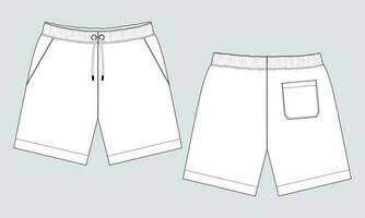 Blank Mens Shorts Template Vector Images (over 12,000)