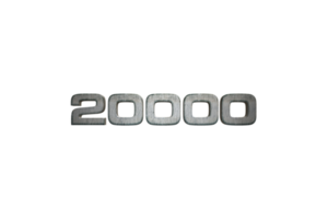 20000 iscritti celebrazione saluto numero con stella guerre design png