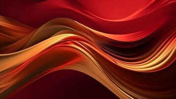 Abstract Background with 3D red Gradient Silk Fabric , photo