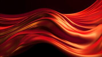 Abstract Background with 3D red Gradient Silk Fabric , photo