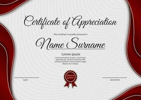 certificate template, with vintage frame vector