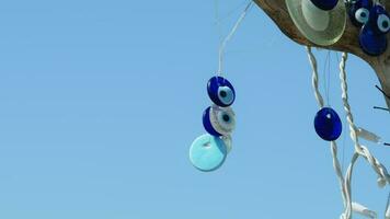 Blue bead Amulet that is said to bring luck video