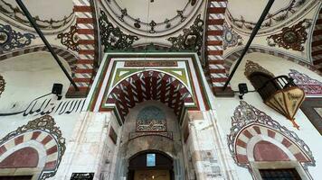 Einzelheiten von das historisch Moschee wo Muslime Anbetung video