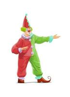 Big Top Circus clown cartoon vector character