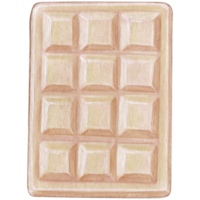 watercolor hand drawn squared chocolate bar png