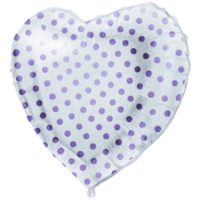 watercolor hand drawn heart shaped realistic balloon png