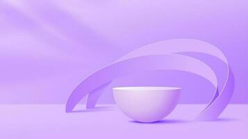 Purple, lavender or violet podium and arches vector