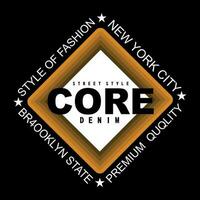 core denim stylish vector design