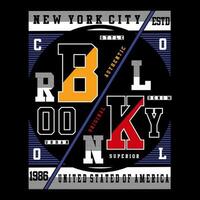 brooklyn vector typography design