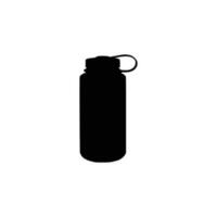 Water bottles silhouette. Plastic bottle. vector