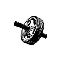 Ab Roller Wheel vector Illustration.