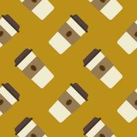 cup of coffee seamless pattern vector illustration
