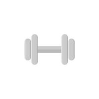 dumbell flat design vector illustration