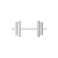 dumbell flat design vector illustration