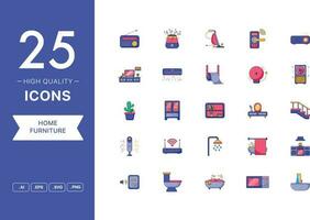 Vector set of Home Furniture icons