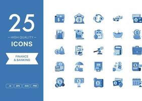 Vector set of Finance icons