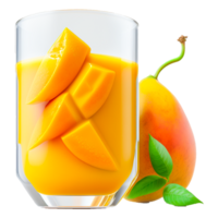 Glas von Mango Saft png