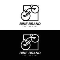 bicicleta logo, vehículo vector, bicicleta silueta icono, sencillo diseño inspiración vector