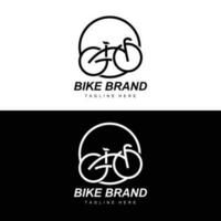 bicicleta logo, vehículo vector, bicicleta silueta icono, sencillo diseño inspiración vector