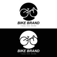 bicicleta logo, vehículo vector, bicicleta silueta icono, sencillo diseño inspiración vector