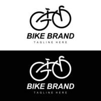 bicicleta logo, vehículo vector, bicicleta silueta icono, sencillo diseño inspiración vector