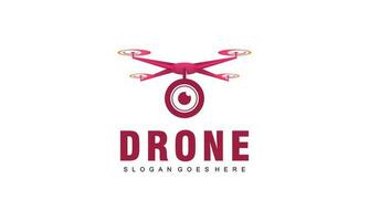 Drone logo template illustration vector