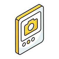 A unique design icon of camera vector