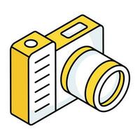 A unique design icon of camera vector