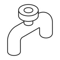 WebA line design icon of pipeline vector