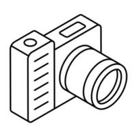 A unique design icon of camera vector