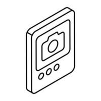 A unique design icon of camera vector