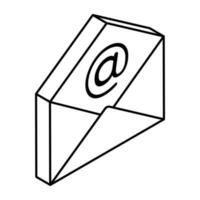 A unique design icon of email vector