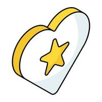 un icono diseño de corazón vector